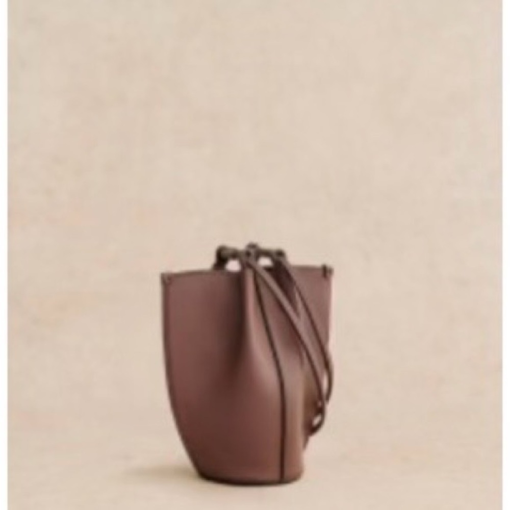 Sézane nano Romie bag smooth chocolate